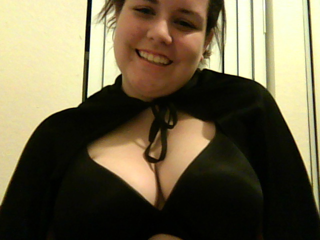First picture... cape and bra FTW.